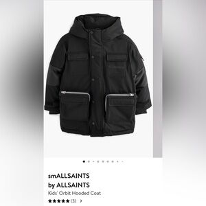 All Saints Boys Extra Warm Black Winter Jacket 10-11